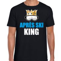 Apres ski t-shirt Apres ski King zwart heren - Wintersport shirt - Foute apres ski outfit Apres ski t-shirt Apres ski King zwart heren - Wintersport shirt - Foute apres ski outfit