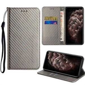 Samsung Galaxy S22 5G Wallet Case - Carbon Fiber - Zwart