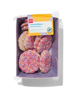HEMA Musketflikken Witte Chocolade 150gram