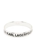 Karl Lagerfeld bracelet à logo imprimé - Argent