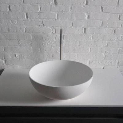 Opbouwwastafel Ideavit Solidthin 39x39x14.5 cm Solid Surface Mat Wit Ideavit