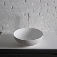 Opbouwwastafel Ideavit Solidthin 39x39x14.5 cm Solid Surface Mat Wit Ideavit