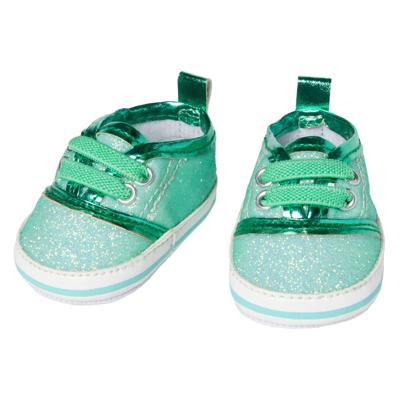 Heless Poppenschoenen glitter sneakers mint, 38-45 cm