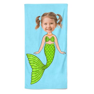 Cartoon Handdoek Mermaid - Pillow Buddies