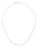 Adina Reyter collier Half Riviera en or 14ct serti de saphirs et de diamants - Rose - thumbnail