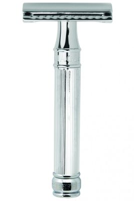 Edwin Jagger DE89L double edge safety razor lijnen chroom