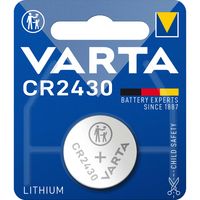 Varta Lithium-Knoopcelbatterij CR2430 | 3 V DC | 290 mAh | Zilver | 1 stuks - VARTA-CR2430 VARTA-CR2430