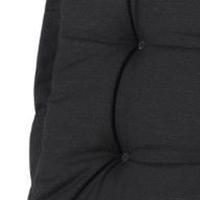 Kussen lage rug Panama zwart 105 cm x 50 cm (4 stuks) Madison - Madison