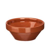 Soepkommen / serveer schaaltje - terracotta - D15 x 7 cm - aardewerk - Spaanse sfeer