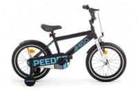 AMIGO Speeder 16 Inch Jongens Terugtraprem Zwart/Blauw