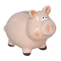 Spaarpot Varken - dieren thema - 10 x 14 x 12 cm - roze - keramiek - kinderen
