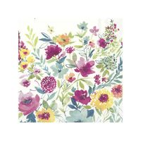 20x Gekleurde 3-laags servetten bloemen 33 x 33 cm - thumbnail