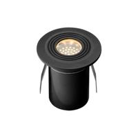 Onyx 30 LED Grondspot - 0.5 Watt - 1 Lumen - 2700K warm wit - 12V - Tuinspot - IP67 Waterdicht - Vlonderspot - Rond - Antraciet