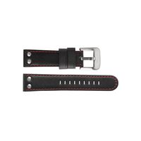 Horlogeband TW Steel TW411 / TWB411 Leder Zwart 24mm - thumbnail