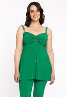 Yoek Top met bandjes | Groen | Maat 42/44 Yoek Top met bandjes | Groen | Maat 42/44