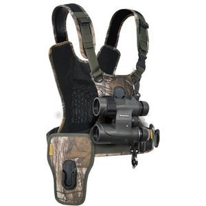 Cotton Carrier Camera Harness voor 1 camera + 1 verrekijker Realtree XTRA Camo