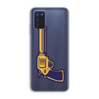 Pew Pew Pew: Samsung Galaxy A03s Transparant Hoesje