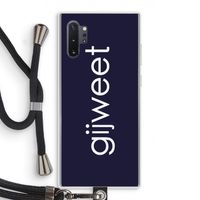 Gijweet: Samsung Galaxy Note 10 Plus Transparant Hoesje met koord