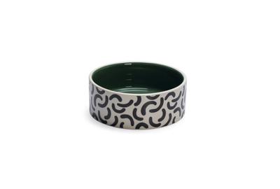 Beeztees Beeztees Eetbak Mark Zwart en Wit - Voerbak Hond (16 cm)