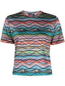 Missoni t-shirt à logo imprimé - Bleu