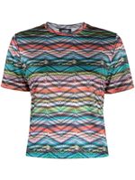 Missoni t-shirt à logo imprimé - Bleu