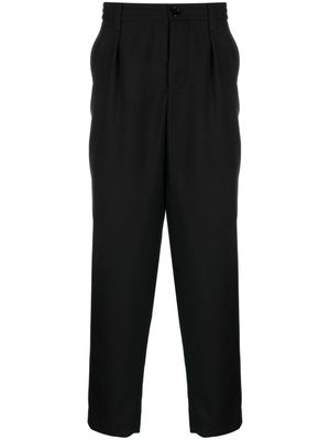 Marni pantalon en laine à coupe fuselée - Noir