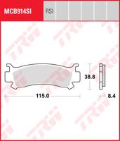 TRW Remblokken, en remschoenen voor de moto, MCB914SI Sinter offroad TRW Remblokken, en remschoenen voor de moto, MCB914SI Sinter offroad