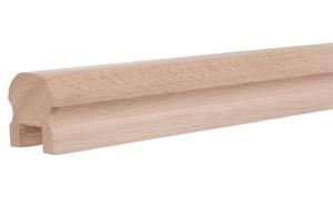 Sleutelgat trapleuning - 50x50 mm- eikenhout - rechte vorm - goede grip