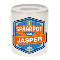Vrolijke kinder spaarpot voor Jasper   -