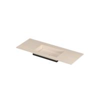 INK Post Wastafel keramische slab envelop bak midden zonder kraangat 120x45x1 Travertin matt