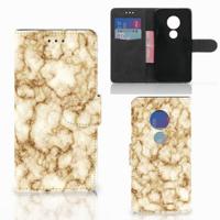 Motorola Moto G7 Play | Bookcase | Marmer Goud