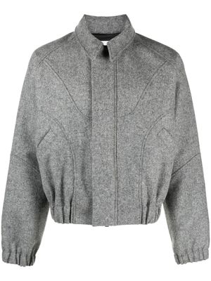 SAGE NATION veste bomber zippée Ji Ji à empiècements - Gris