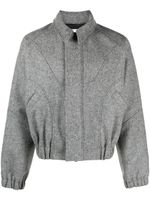 SAGE NATION veste bomber zippée Ji Ji à empiècements - Gris