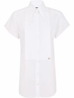 Dolce & Gabbana chemise en popeline à logo DG - Blanc