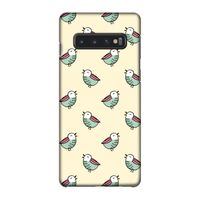 Vogeltjes: Samsung Galaxy S10 4G Volledig Geprint Hoesje