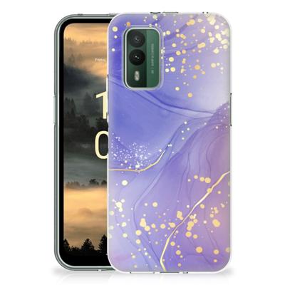 Smartphone hoesje voor Nokia XR21 Watercolor Paars