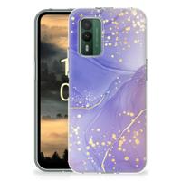 Smartphone hoesje voor Nokia XR21 Watercolor Paars
