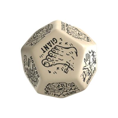 Viridian Jumbo Dice Monster Generator Die D12 Beige Viridian Jumbo Dice Monster Generator Die D12 Beige