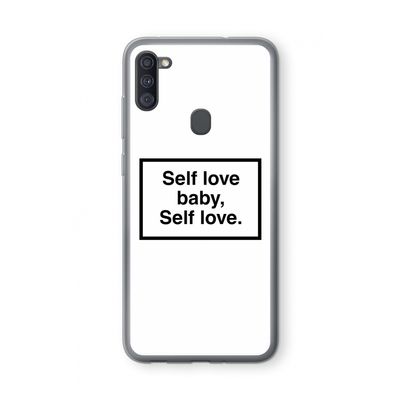 Self love: Samsung Galaxy A11 Transparant Hoesje