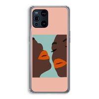 Orange lips: Oppo Find X3 Transparant Hoesje