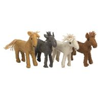 Papoose Toys Papoose Toys Barn Horses/4pc
