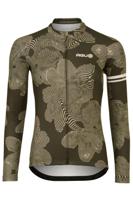 AGU Striped Flower Fietsshirt Lange Mouwen Essential Dames - Groen - XS