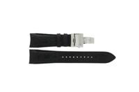 Horlogeband Seiko 5R66-0AR0 / SNR021J1 Leder Zwart 24mm