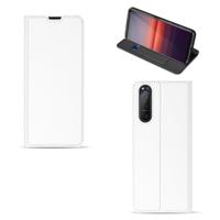 Sony Xperia 5 II | Bookcase | Hoesje Wit met Pashouder