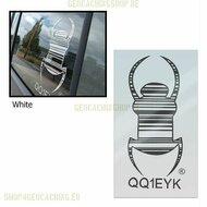 Travel bug - Sticker - 20 cm - Zwart, decal