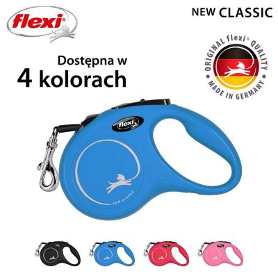 Flexi New Classic Geel Hond Intrekbare riem 5 m