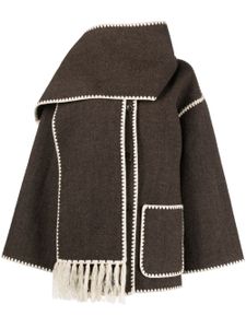 TOTEME veste en laine mélangée - Marron