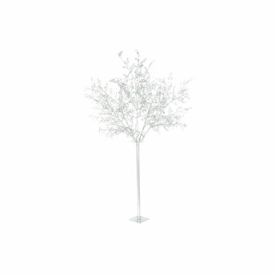 Kerstboom DKD Home Decor Wit Zilverkleurig Metaal Plastic 120 x 120 x 220 cm