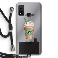 But first coffee: Huawei P Smart (2020) Transparant Hoesje met koord