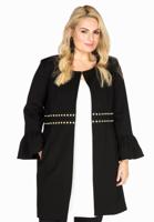 Yoek Jacket waist eyelets | Zwart | Maat 50/52